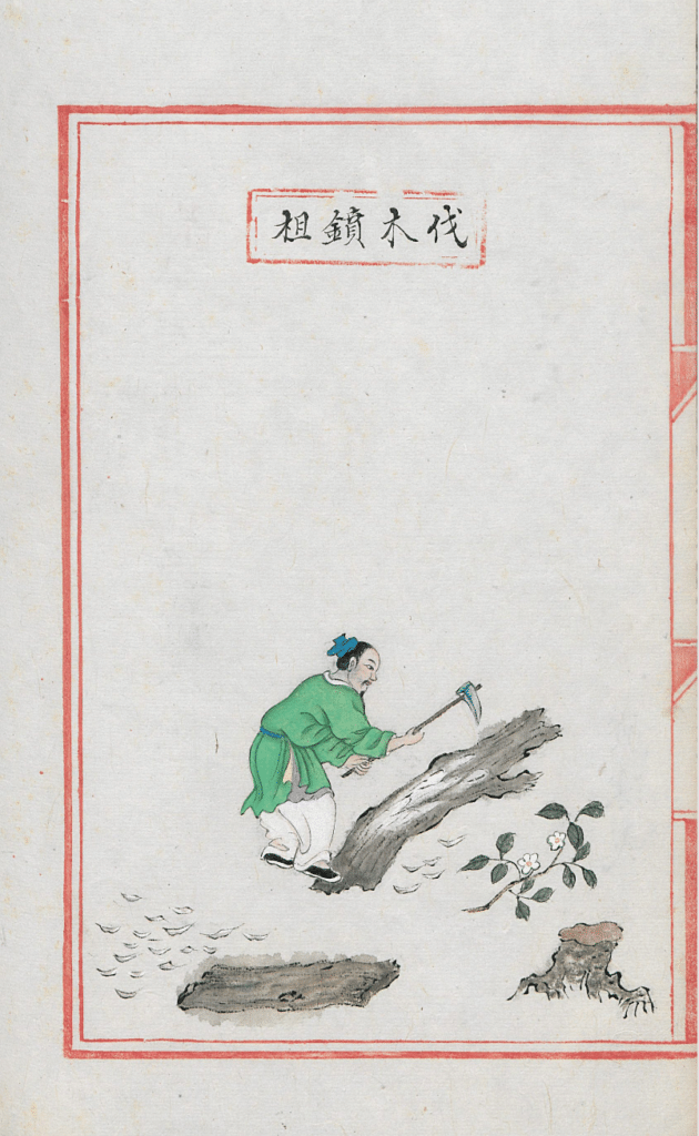 Figure 12.5e: Chopping wood